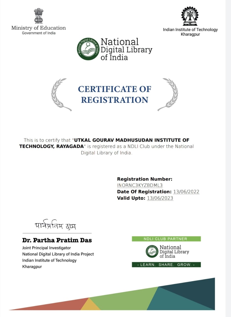 NDLI Club Certificate